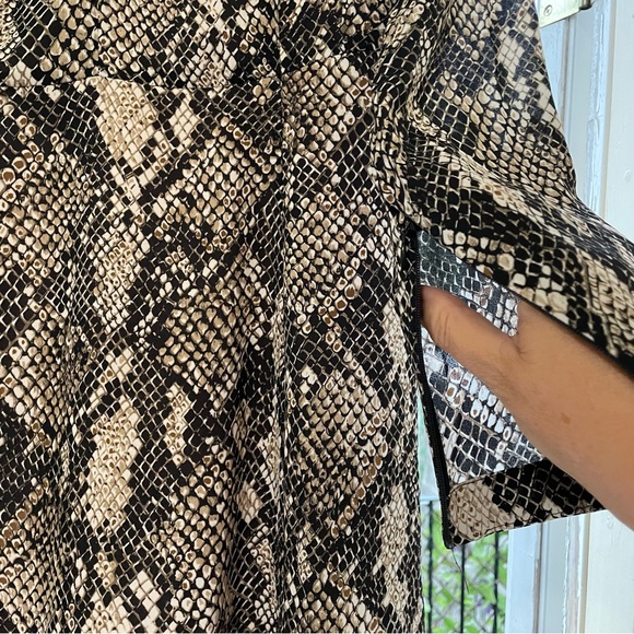 KAREN MILLEN Snake Print Mini Dress Size Small (US 8) - Picture 4 of 9